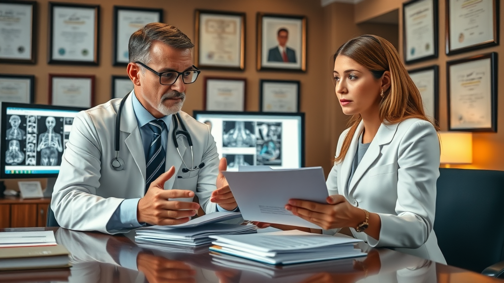 Expert medical-legal services collaboration between doctor and attorney